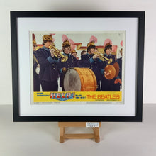 Load image into Gallery viewer, An original framed lobby card for The Beatles film HELP!