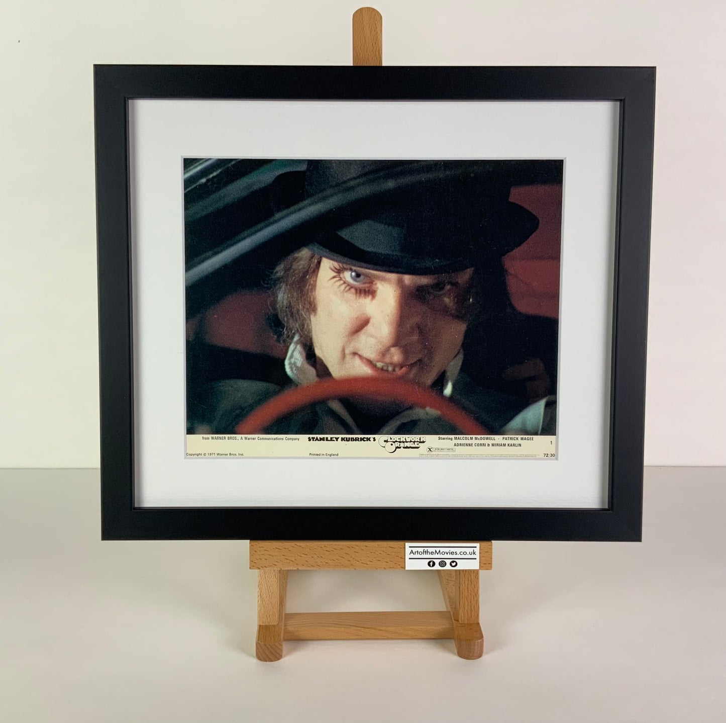 An original 8x10 lobby card for the Stanley Kubrick film A Clockwork Orange