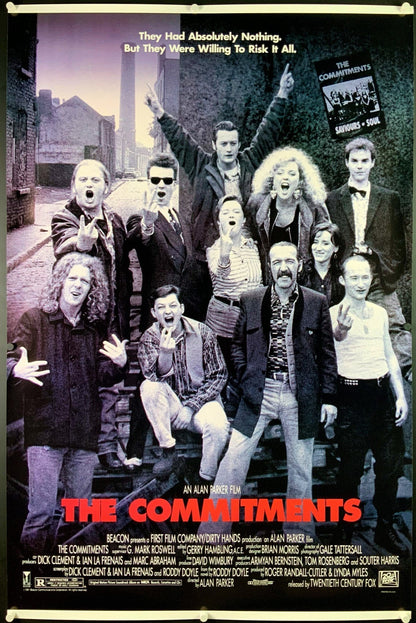 An original movie poster for the film The Commitments