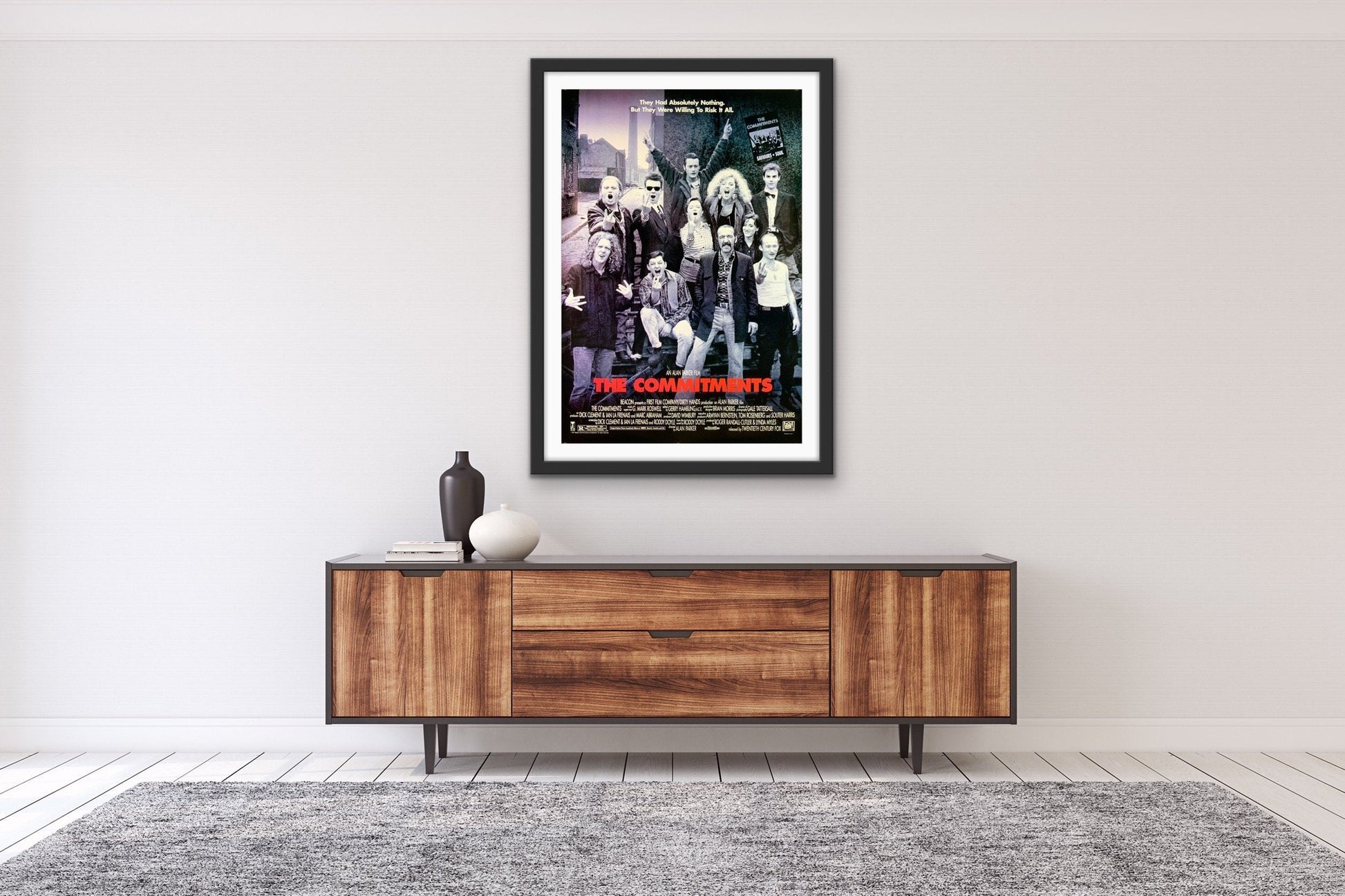 An original movie poster for the film The Commitments