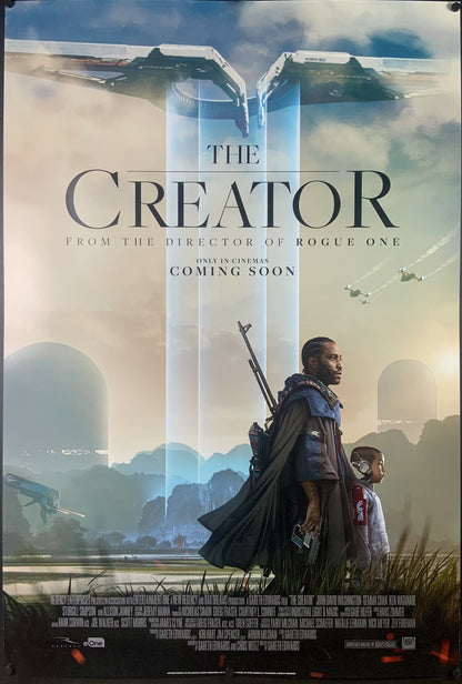 An original movie poster for The Creator