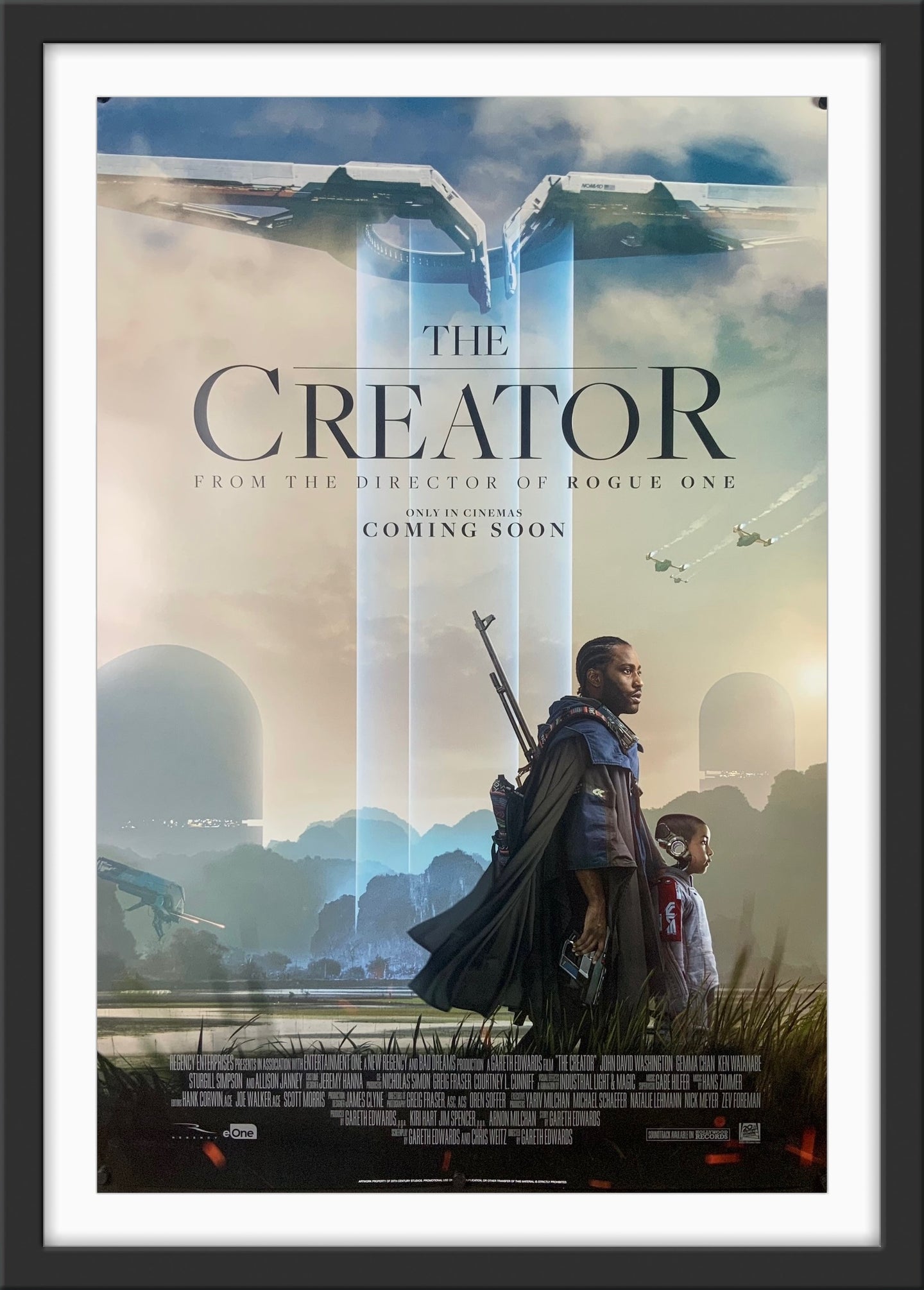 An original movie poster for The Creator