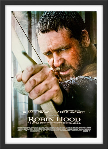 An original movie poster for the Ridley Scott film Robin Hood