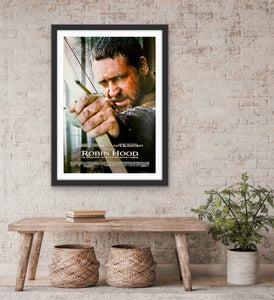 An original movie poster for the Ridley Scott film Robin Hood