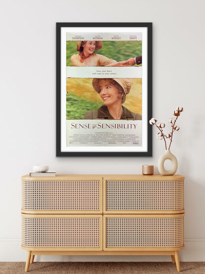 An original movie poster for the film Sense and Sensibility