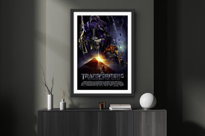 An original movie poster for the film Transfomers Revenge of the Fallen