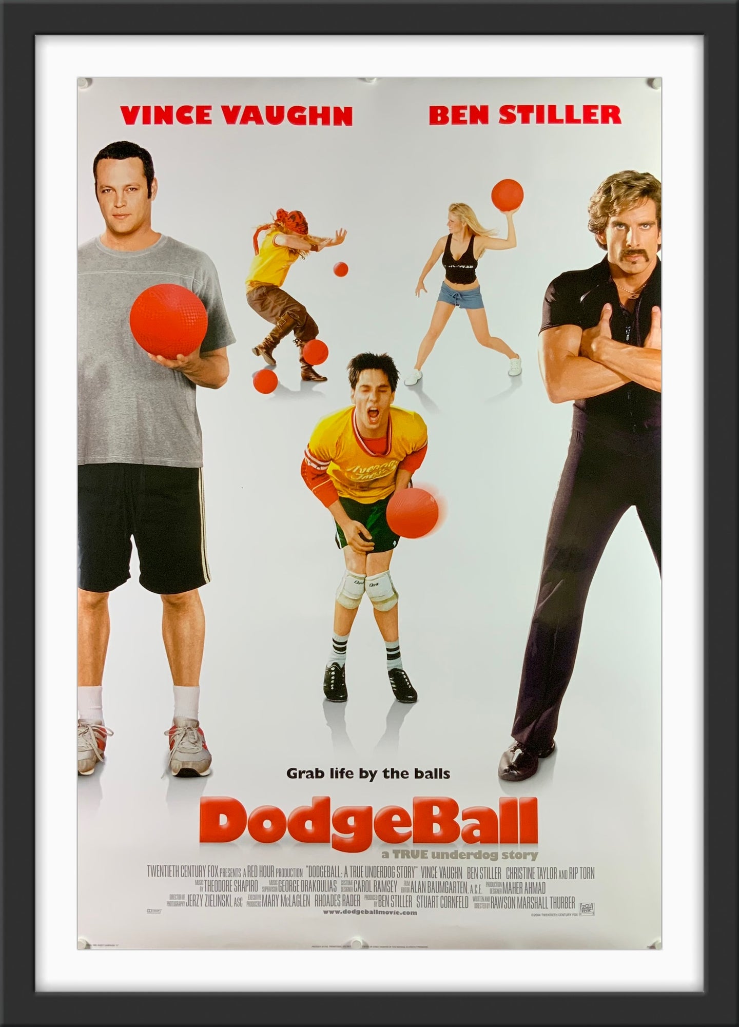 An original one sheet movie poster for the film Dogeball / Dodge Ball