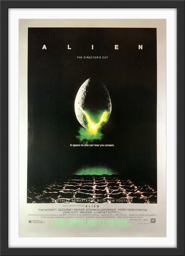 An original movie poster for the sci-fi horror film Alien