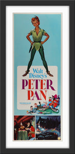 An original US insert movie poster for the Disney film Peter Pan