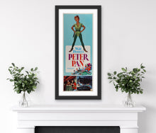 Load image into Gallery viewer, An original US insert movie poster for the Disney film Peter Pan