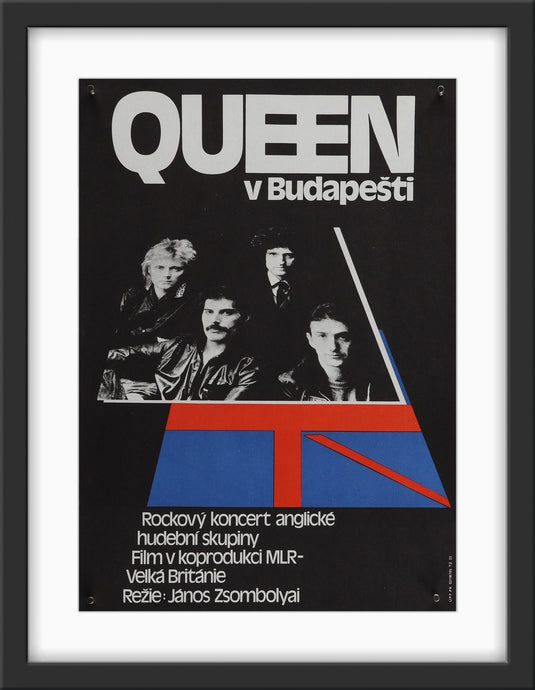 An original Czech movie poster for the film Hungarian Rhapsody: Queen Live in Budapest