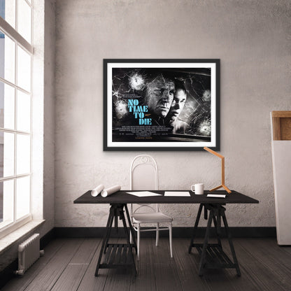 An original movie poster for the James Bond movie No Time To Die