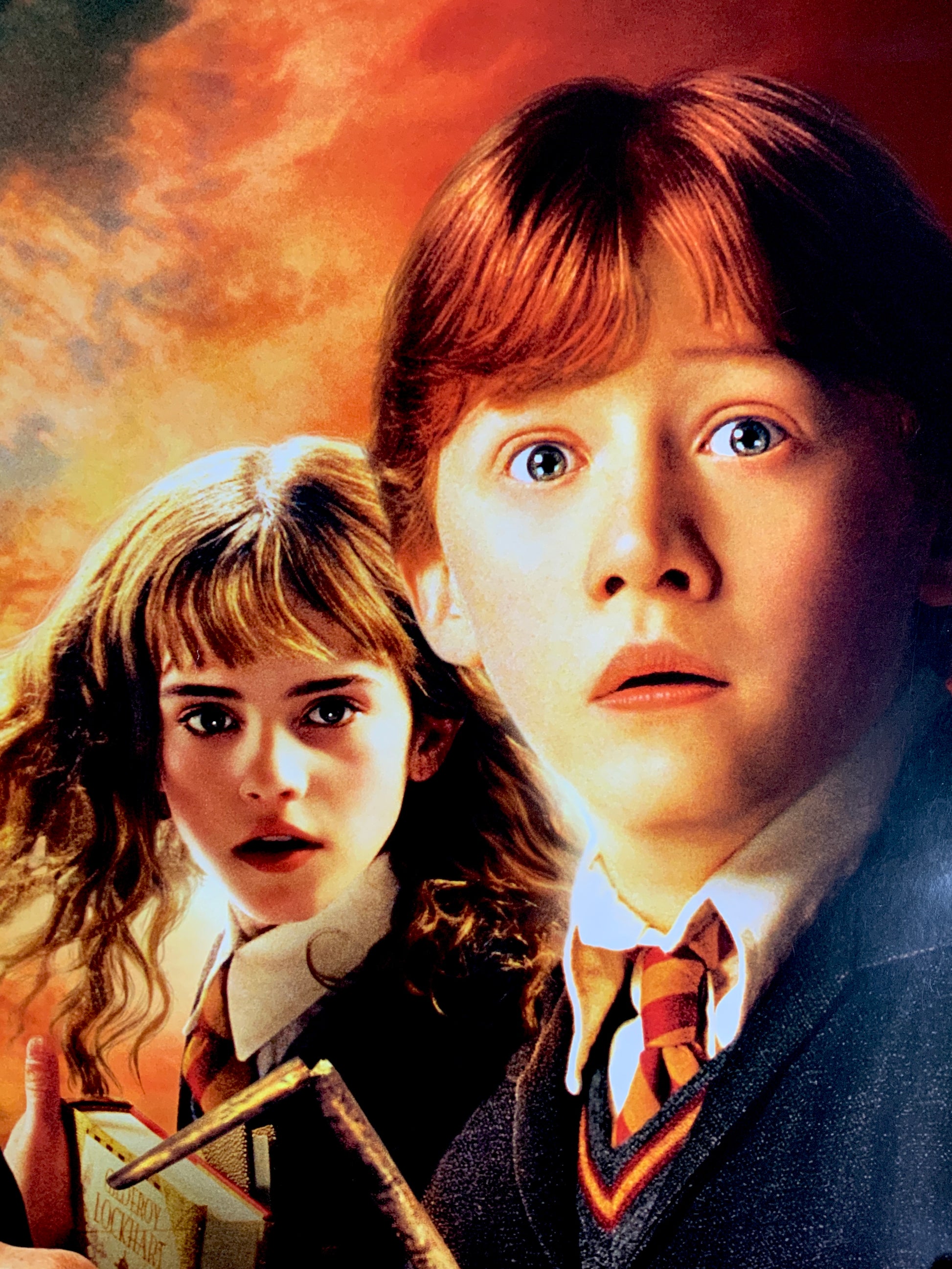 An original movie poster for the film Harry Potter and Chanber of Secrets