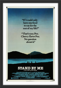 An original movie poster for the film Stand By Me