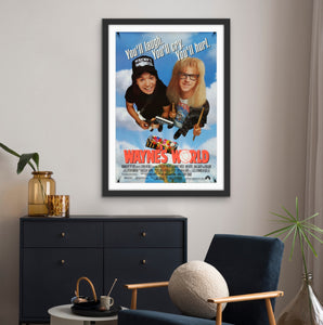 An original movie poster for the film Wayne's World