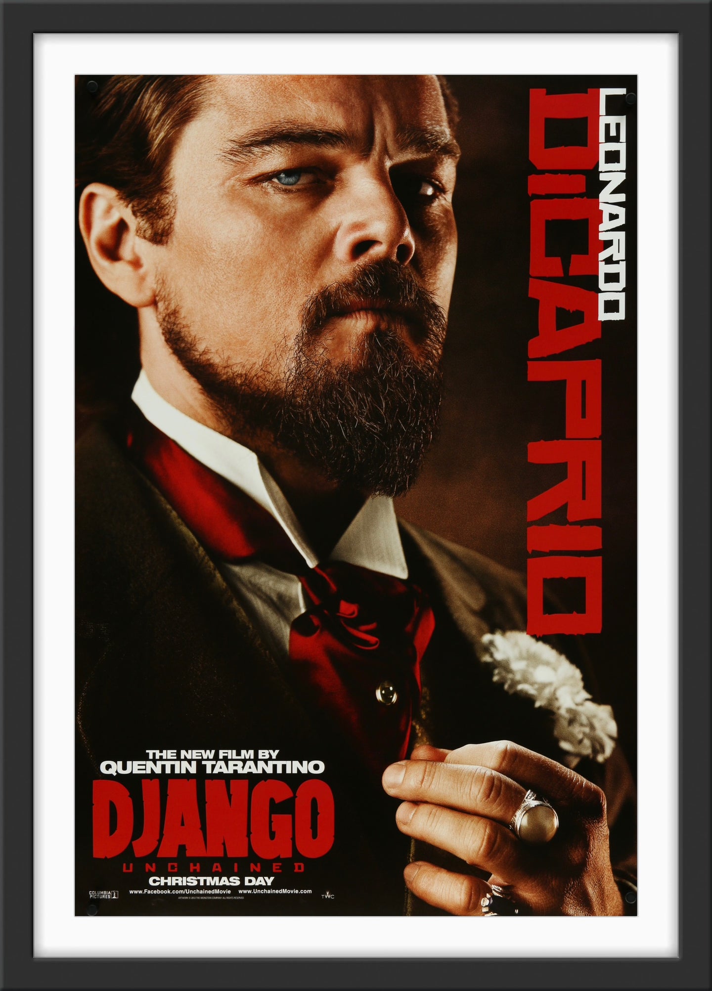 An original movie psoter for the Quentin Tarantino film Django Unchained