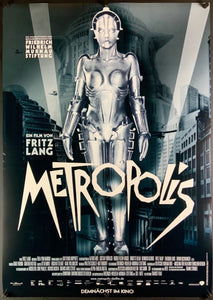An original movie poster for the Fritz Lang film Metropolis