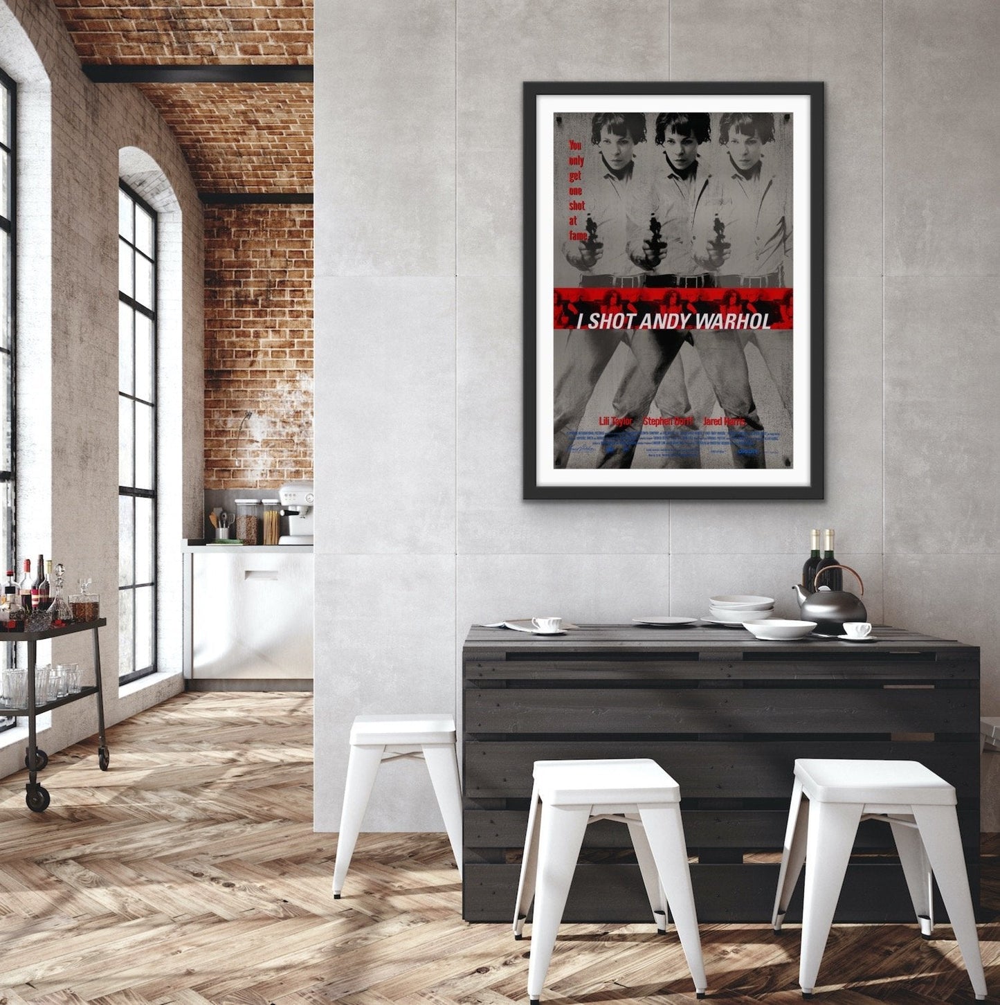 An original movie poster for the film I Shot Andy Warhol