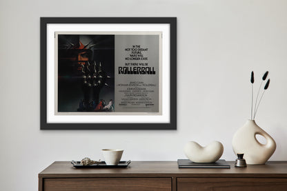An original half sheet movie poster for the James Caan film Rollerball