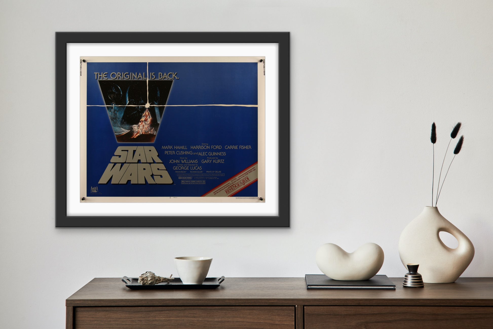 An original half sheet movie poster for the film Star Wars