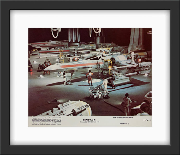 An original 8x10 lobby card movie poster for the film Star Wars
