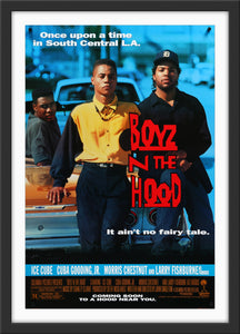 An original movie poster for the film Boyz N The Hood