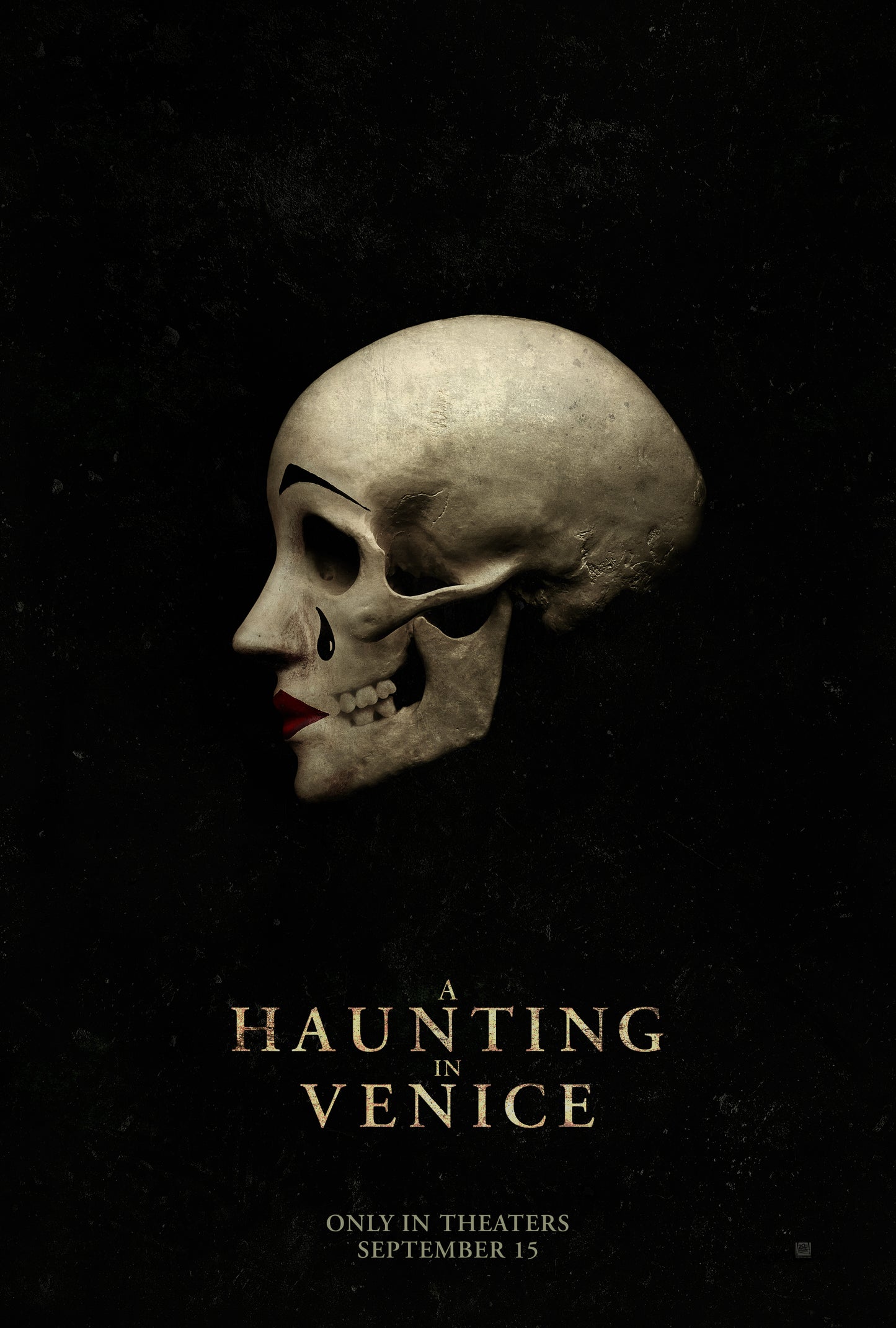 An original movie poster for the Agatha Christie film A Haunting In Venice