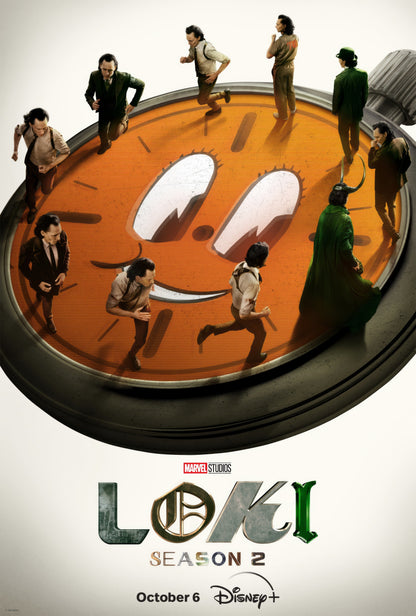 An original movie poster for Season 2 of the Marvel Disney+ TV seris Loki
