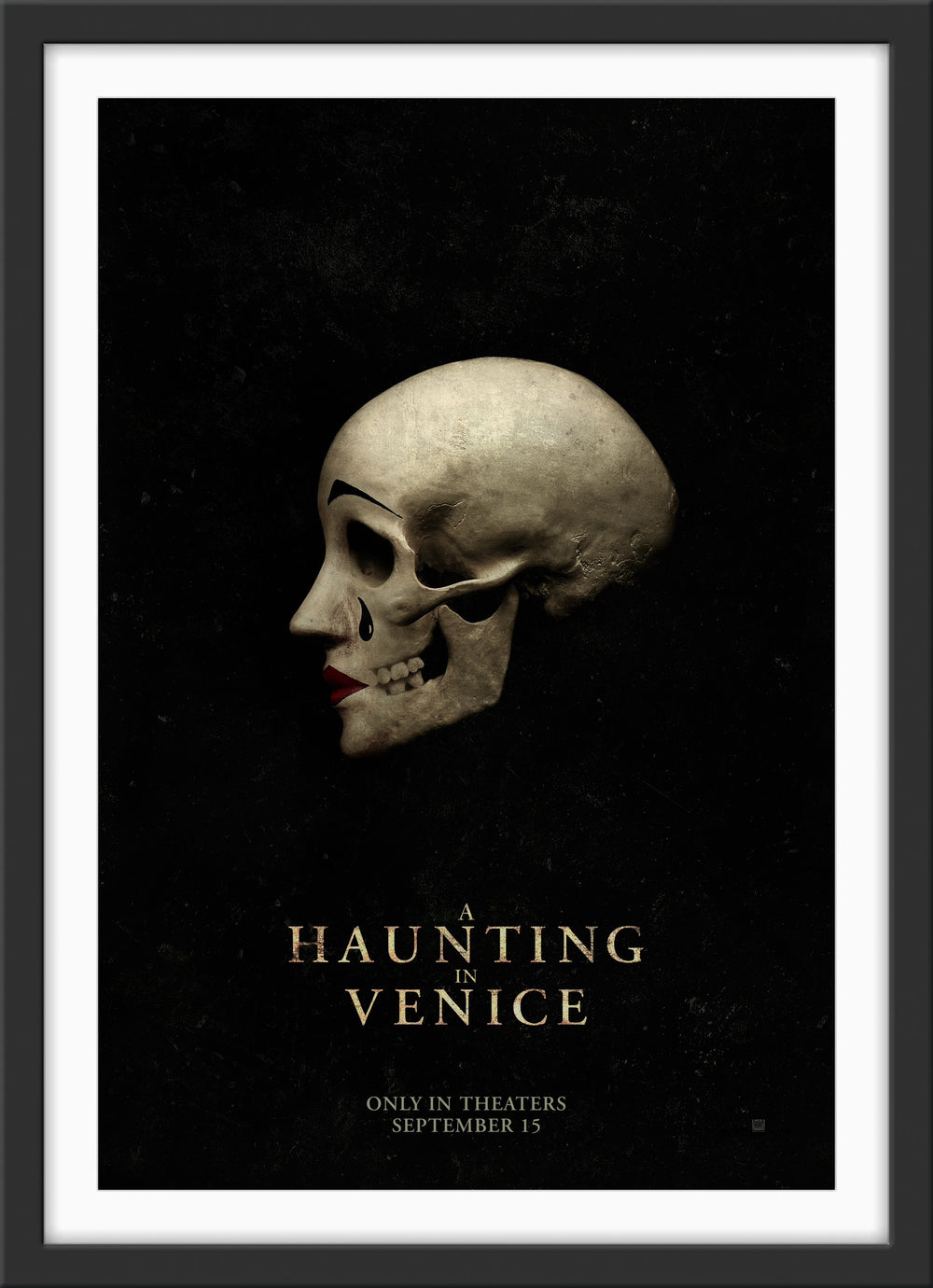 An original movie poster for the Agatha Christie film A Haunting In Venice