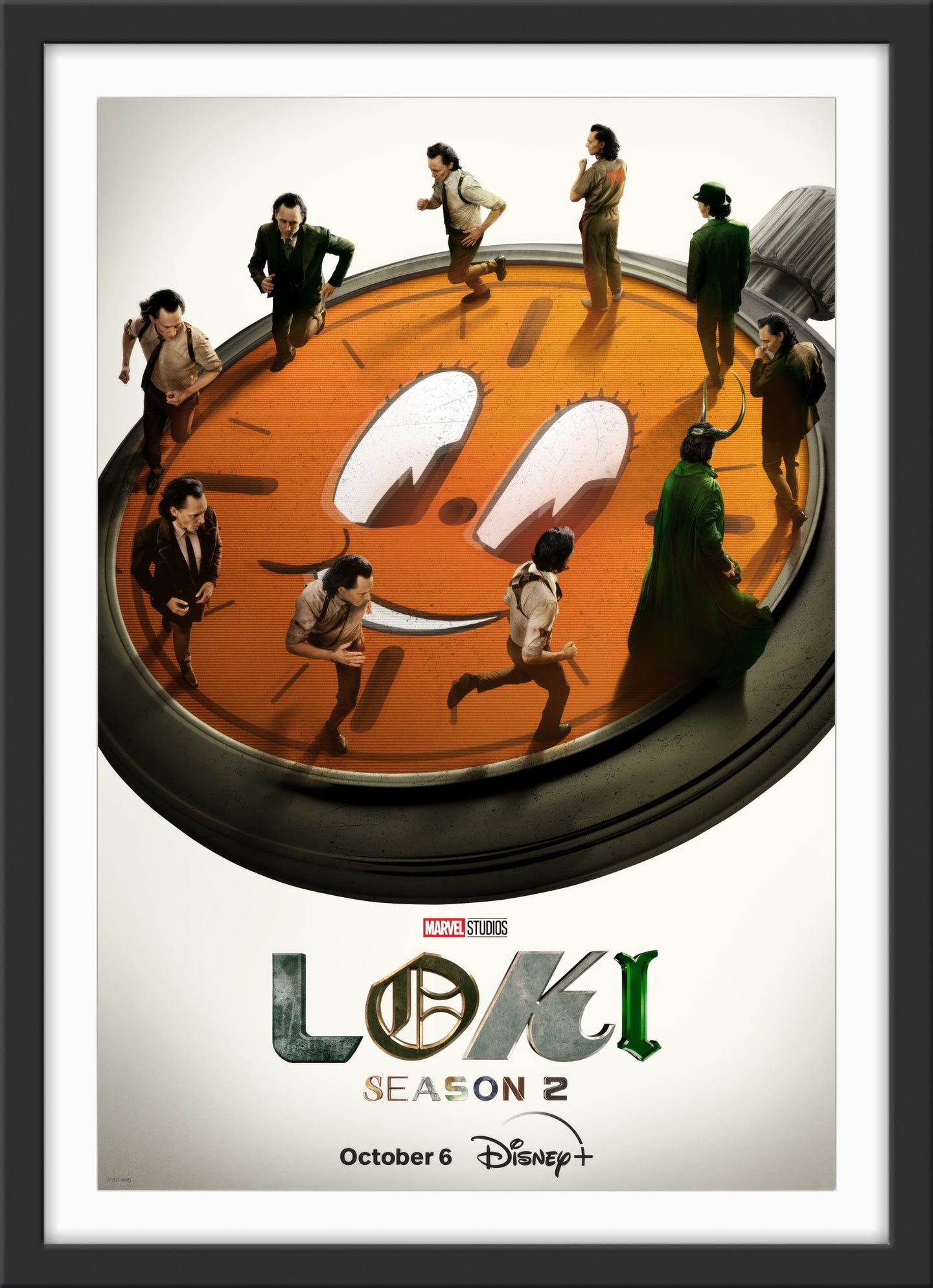 An original movie poster for Season 2 of the Marvel Disney+ TV seris Loki