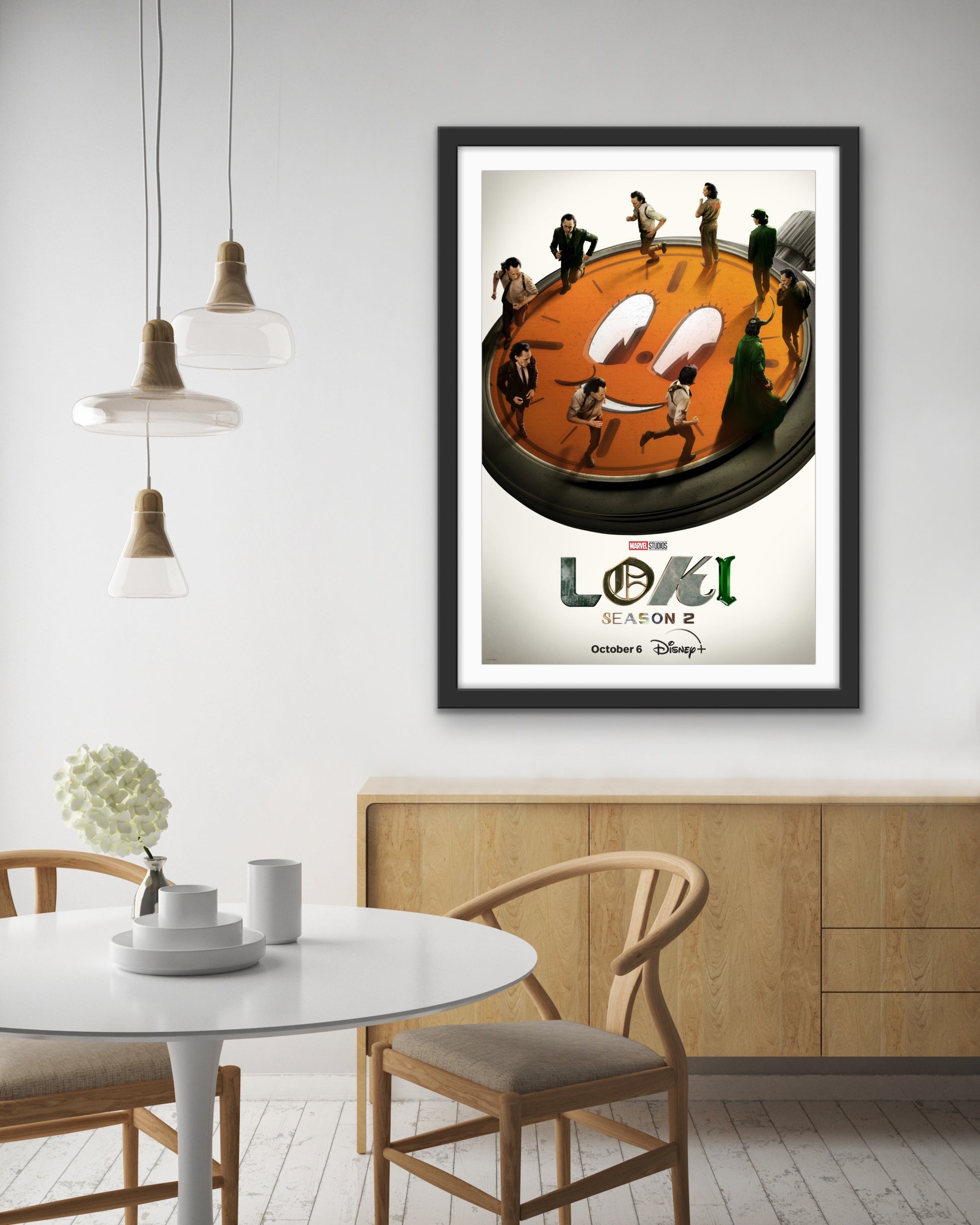 An original movie poster for Season 2 of the Marvel Disney+ TV seris Loki