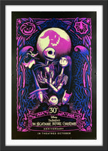 Load image into Gallery viewer, An original movie poster for the Tim Burton film The Nightmare Before Christmas