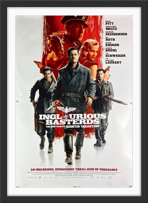 An original movie poster for the Quentin Tarantino film Inglourious Basterds