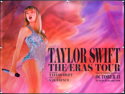 An original U.K. quad movie poster for the film Taylor Swift The Eras Tour