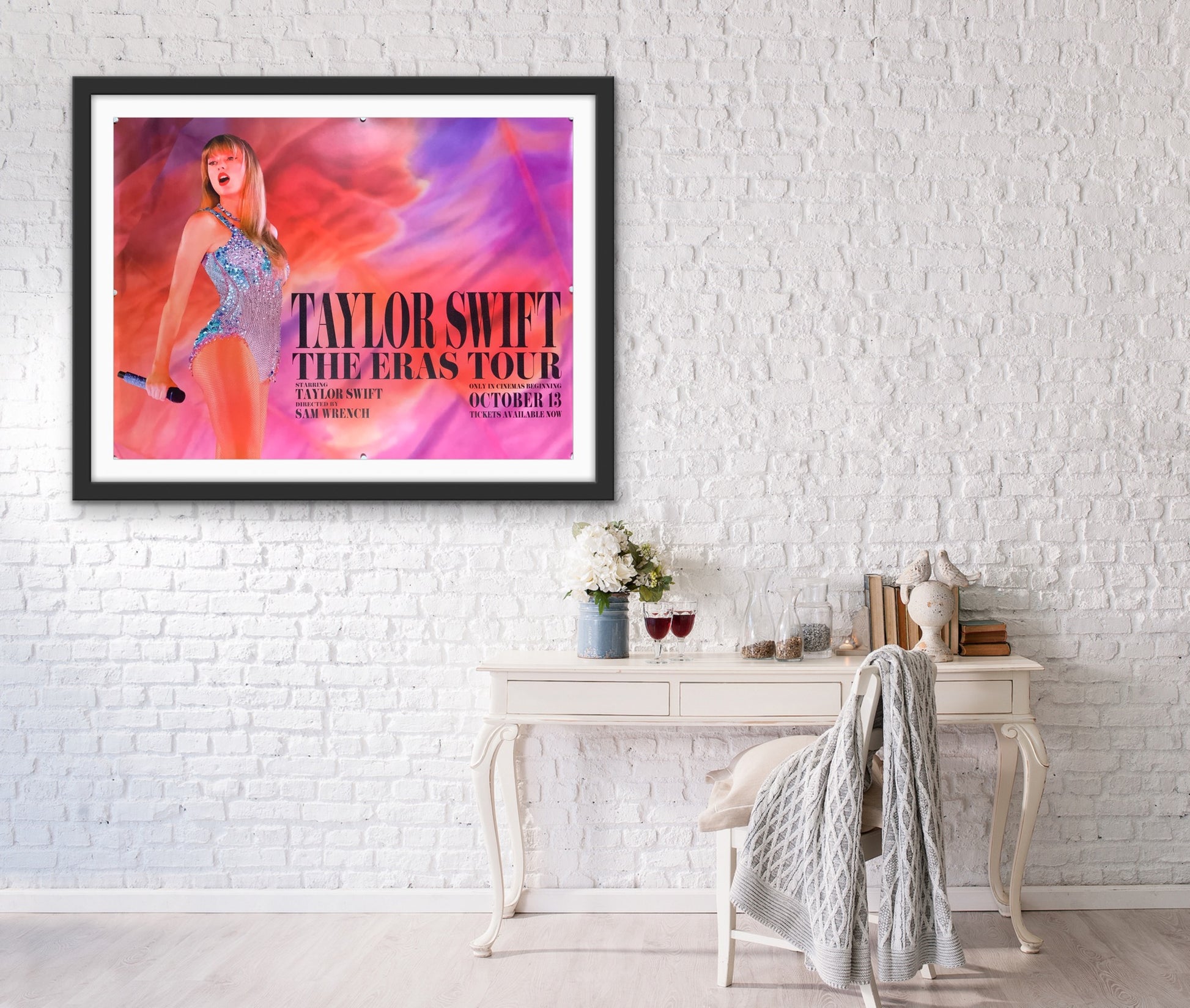 An original U.K. quad movie poster for the film Taylor Swift The Eras Tour