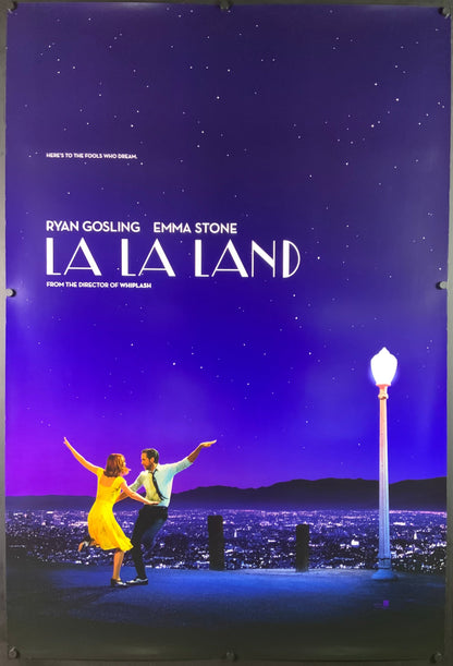 An original movie poster for the film La La Land