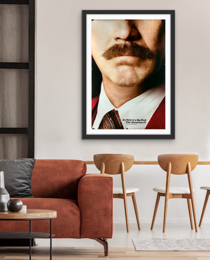 An original teaser movie poster for the film Anchorman: The Legend Continues