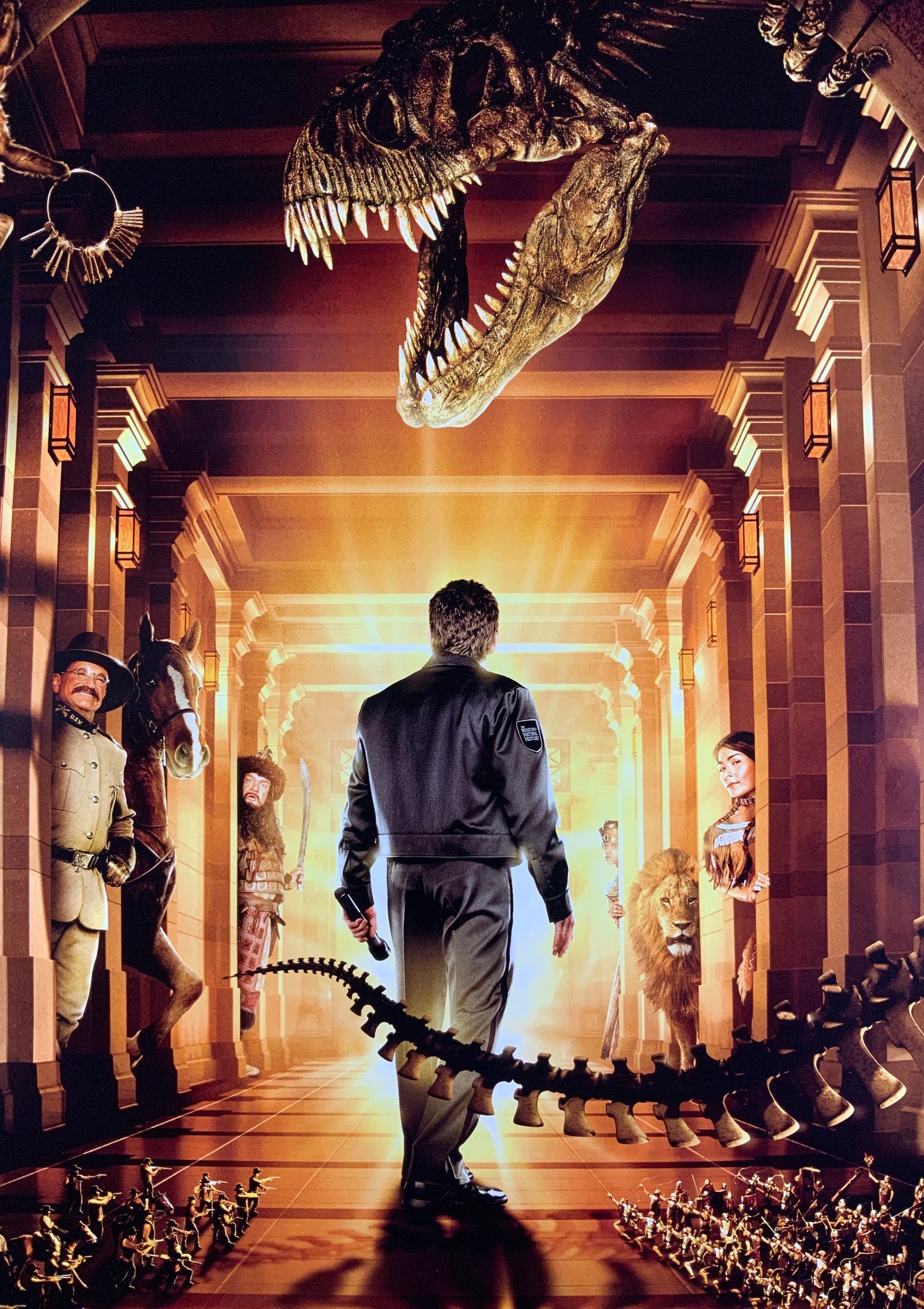 An original movie poster for the film Night At The Museum