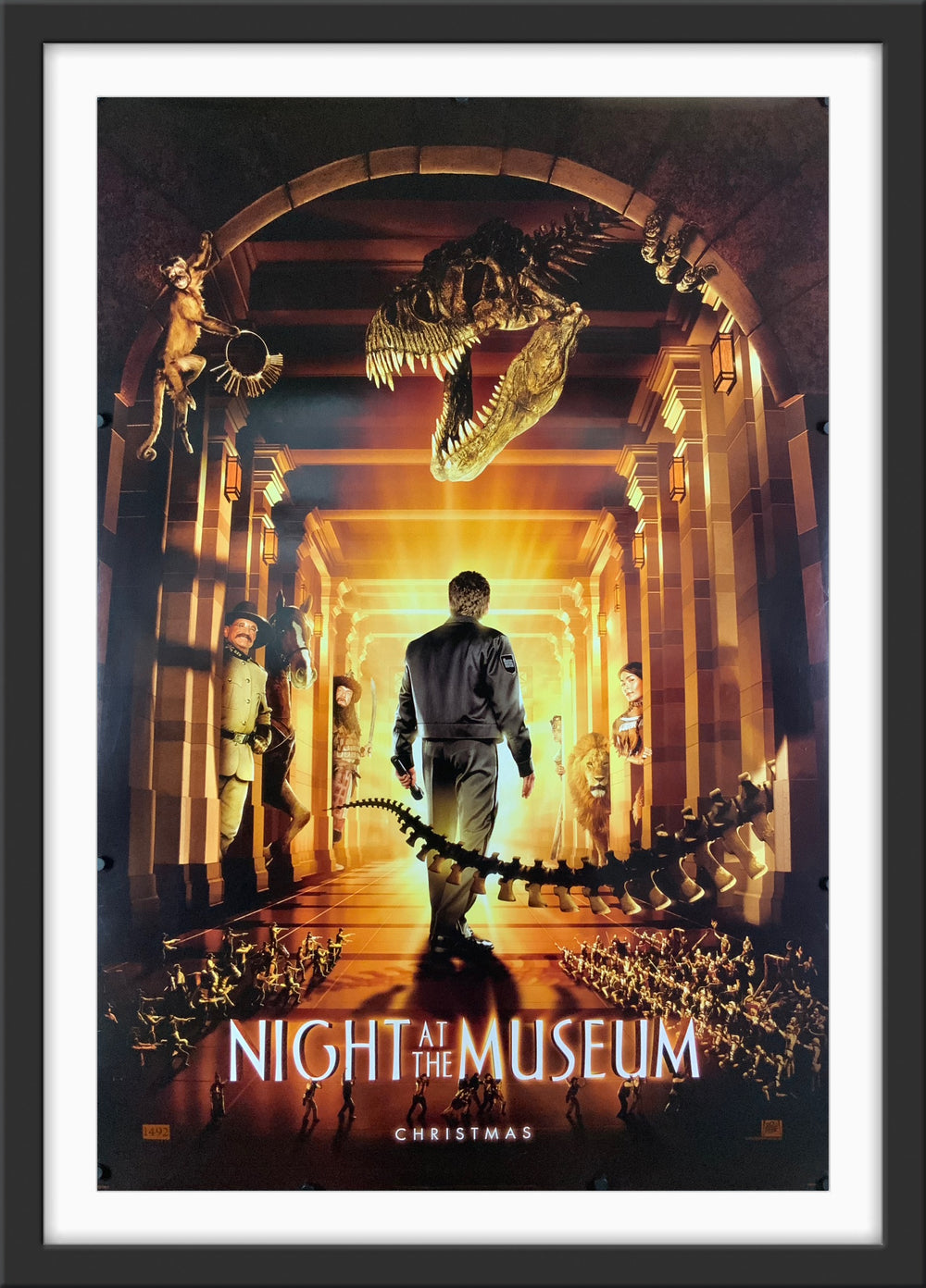 An original movie poster for the film Night At The Museum
