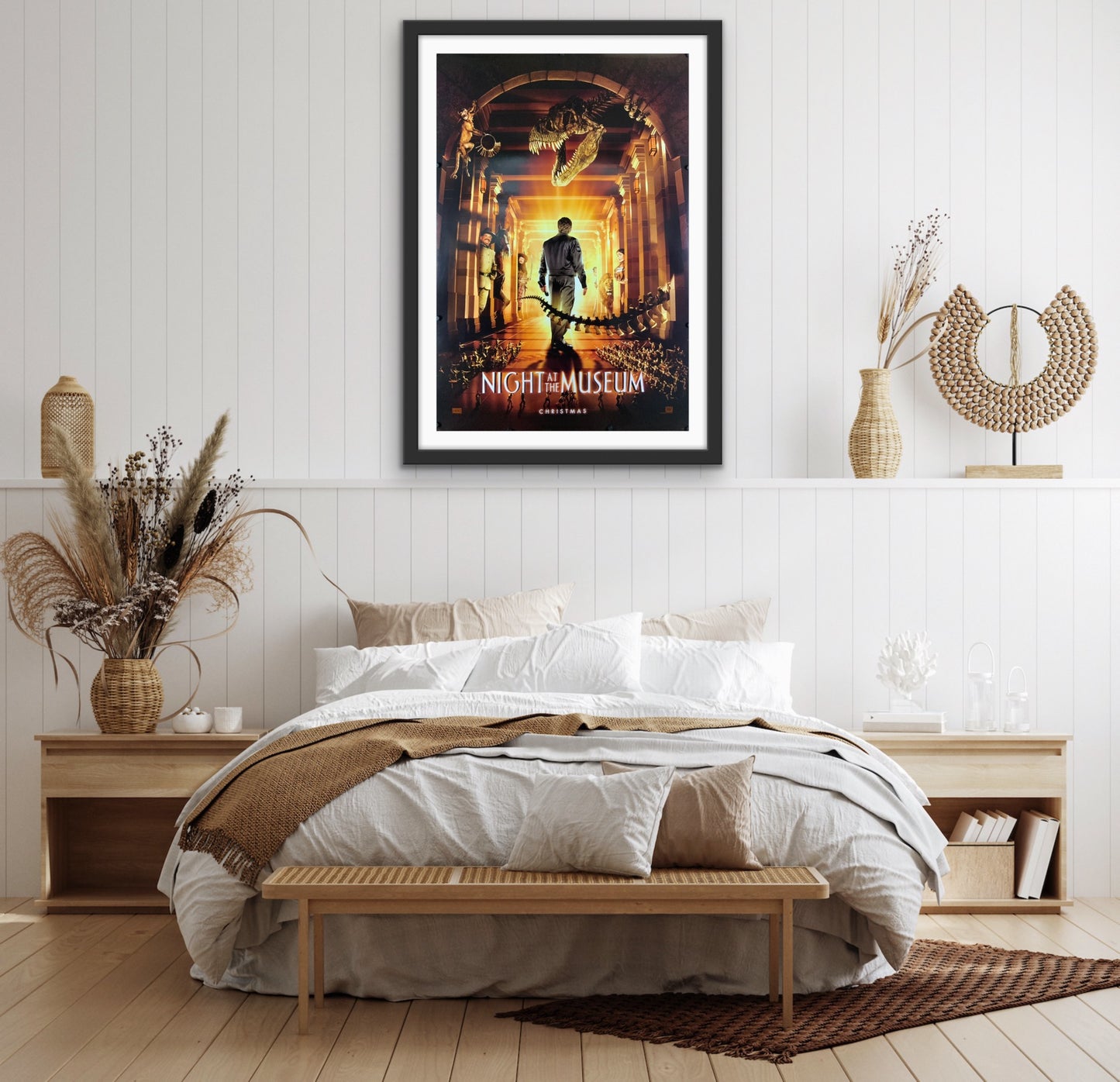 An original movie poster for the film Night At The Museum
