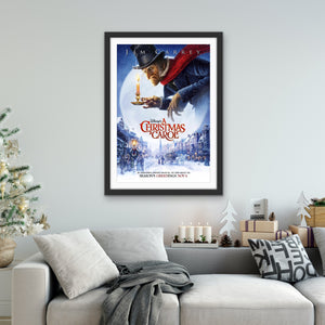 An original movie poster for the Jim Carrey movie A Christmas Carol - 2009