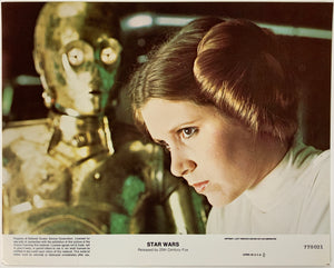An original 8x10 lobby card for the George Lucas film Star Wars / A New Hope / Episode 4 / IV
