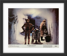 Load image into Gallery viewer, An original framed 11x14 lobby card / movie poster for the Star Wars film The Empire Strikes Back