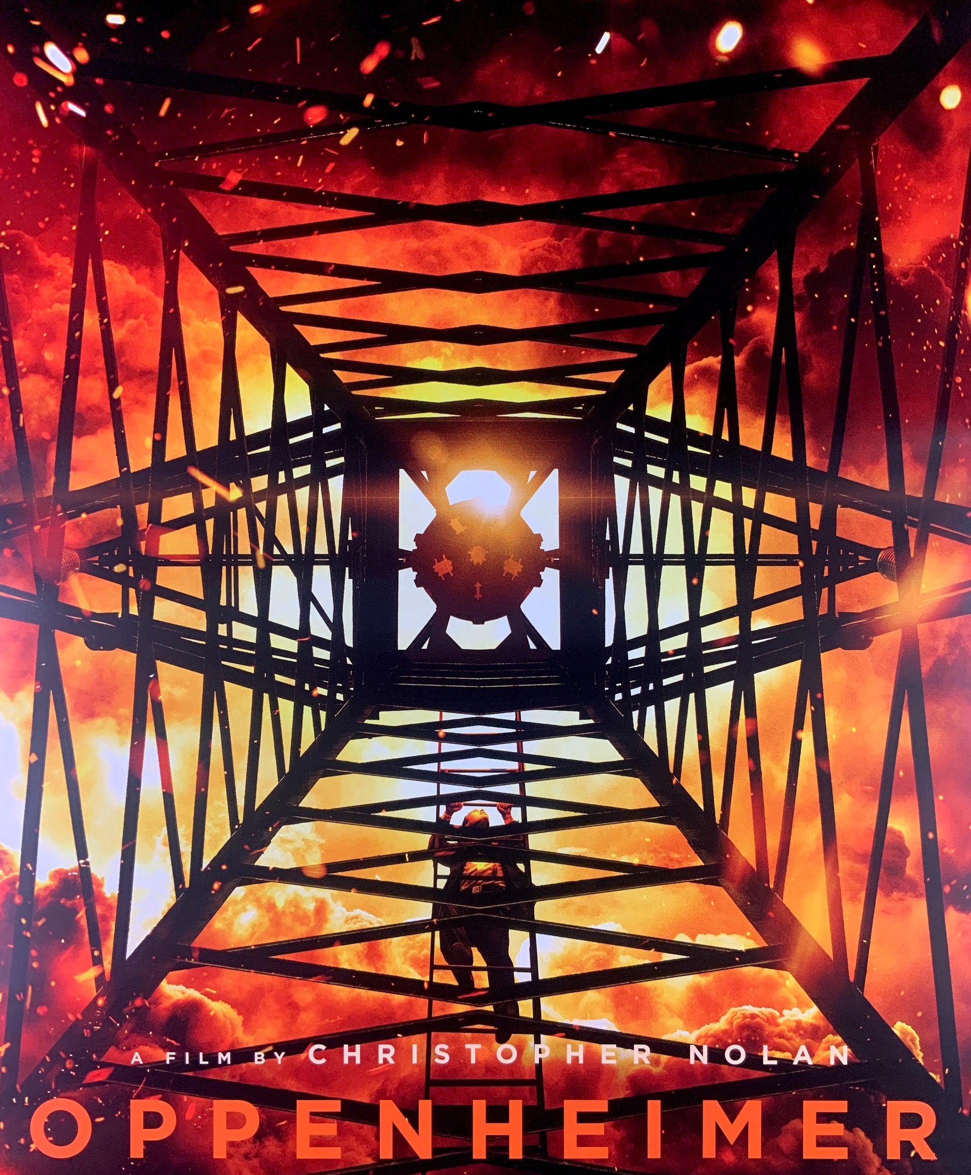 An original IMAX one sheet movie poster for the film Oppenheimer