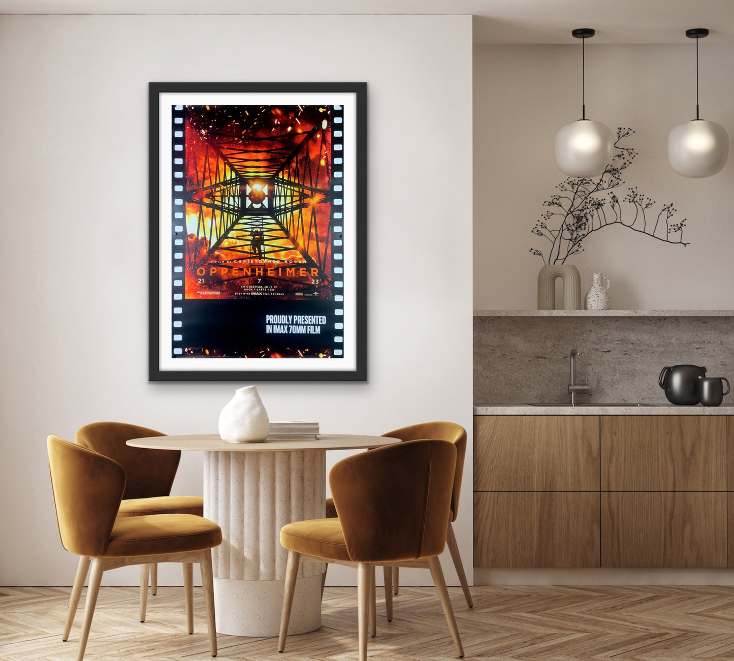 An original IMAX one sheet movie poster for the film Oppenheimer