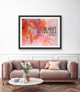 An original movie poster for the film Taylor Swift The Eras Tour
