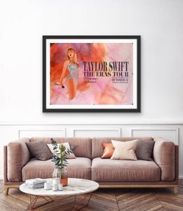 An original movie poster for the film Taylor Swift The Eras Tour