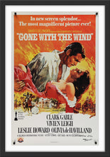 Load image into Gallery viewer, An original movie poster for the 50th anniversary release of Gone With The Wind