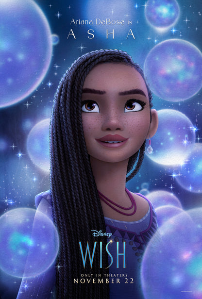 An original movie poster for the Disney film Wish