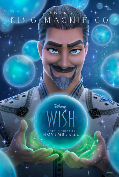 An original movie poster for the Disney film Wish